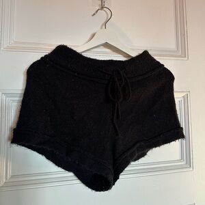Free People Black High Waist Shorts